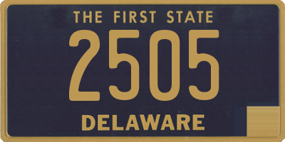 DE license plate 2505