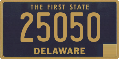 DE license plate 25050