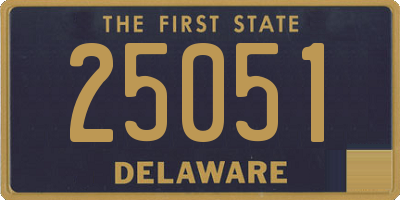 DE license plate 25051