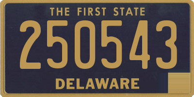 DE license plate 250543