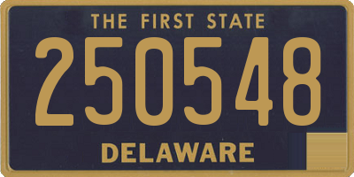 DE license plate 250548