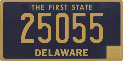 DE license plate 25055