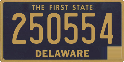 DE license plate 250554