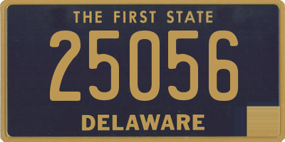 DE license plate 25056