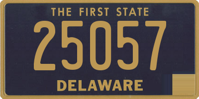 DE license plate 25057