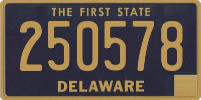 DE license plate 250578