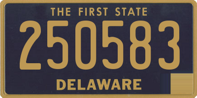 DE license plate 250583
