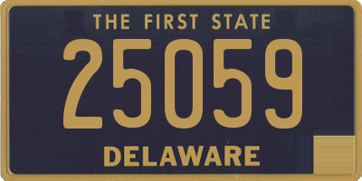 DE license plate 25059