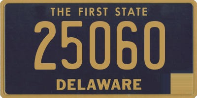 DE license plate 25060