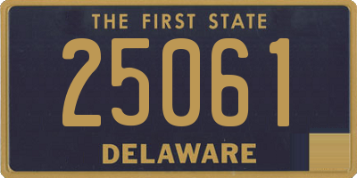 DE license plate 25061