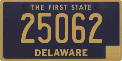 DE license plate 25062