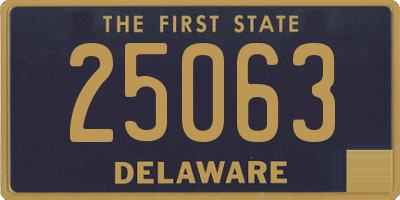 DE license plate 25063