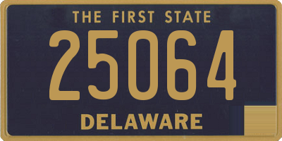 DE license plate 25064