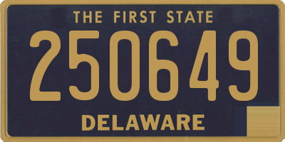 DE license plate 250649