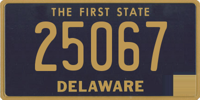 DE license plate 25067