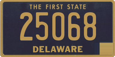 DE license plate 25068