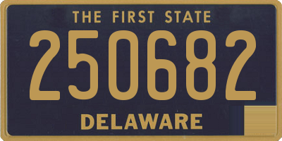 DE license plate 250682