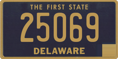 DE license plate 25069