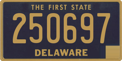 DE license plate 250697