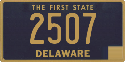 DE license plate 2507