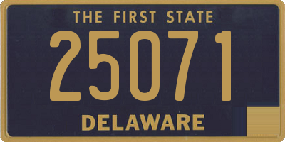 DE license plate 25071