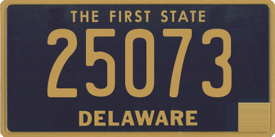 DE license plate 25073