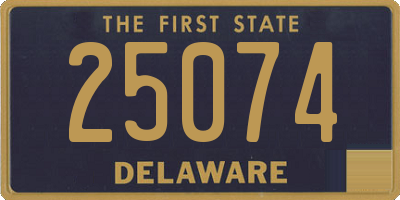 DE license plate 25074