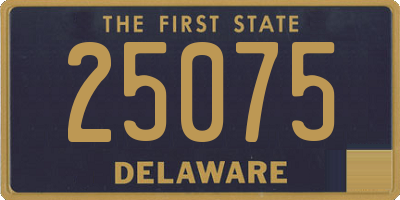 DE license plate 25075