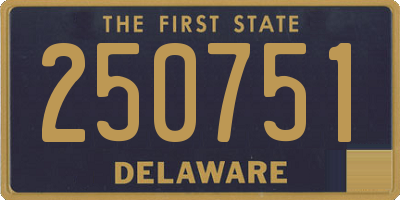 DE license plate 250751