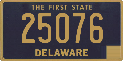 DE license plate 25076