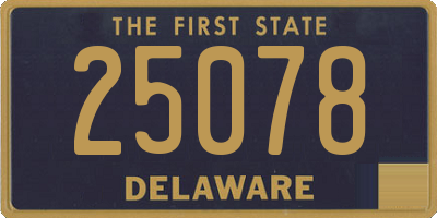 DE license plate 25078