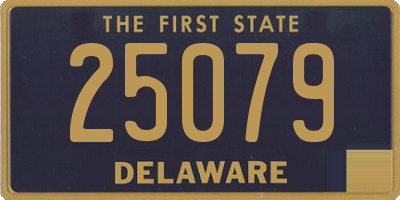 DE license plate 25079