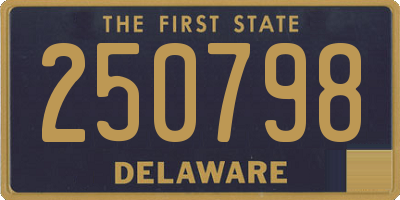 DE license plate 250798