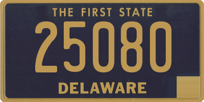 DE license plate 25080