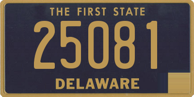 DE license plate 25081