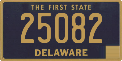 DE license plate 25082