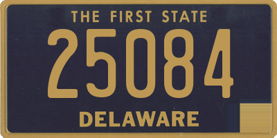 DE license plate 25084