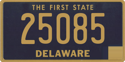 DE license plate 25085