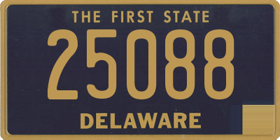 DE license plate 25088