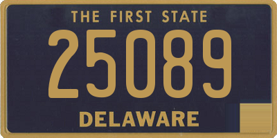 DE license plate 25089