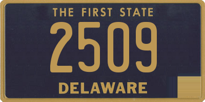 DE license plate 2509