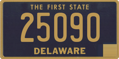 DE license plate 25090