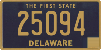 DE license plate 25094