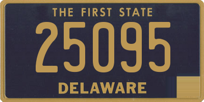 DE license plate 25095