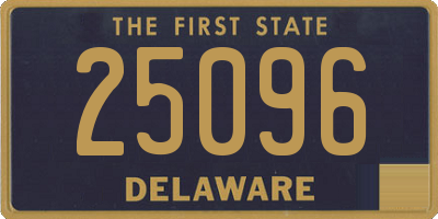 DE license plate 25096