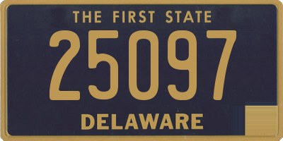 DE license plate 25097