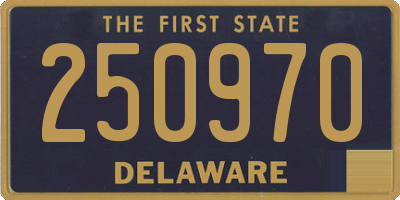 DE license plate 250970