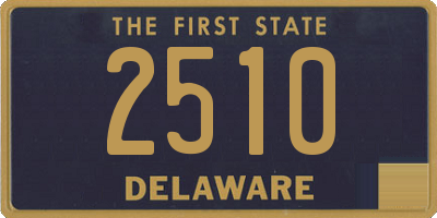 DE license plate 2510