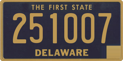DE license plate 251007