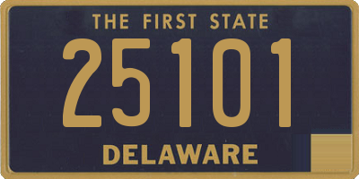 DE license plate 25101